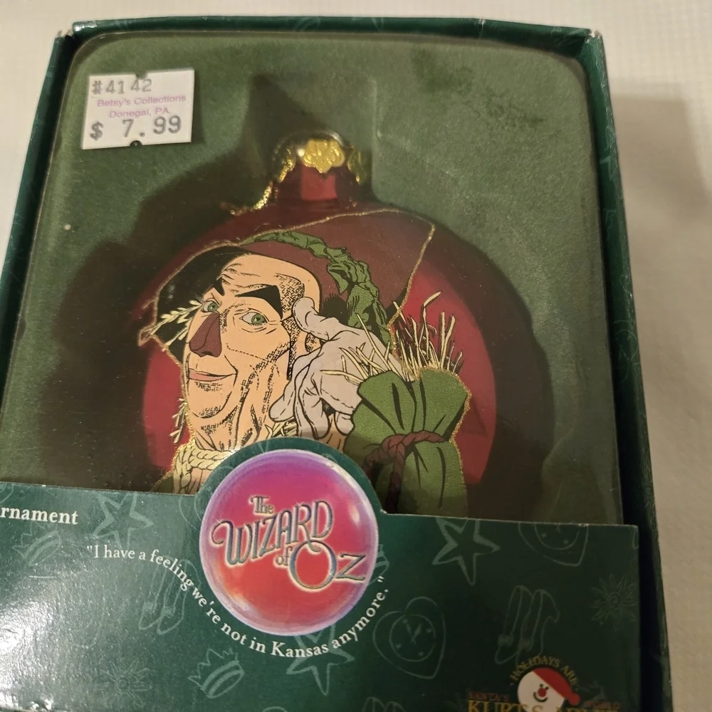 New Kurt Adler Wizard Of Oz Christmas Ornament Scarecrow - Picture 1 of 3